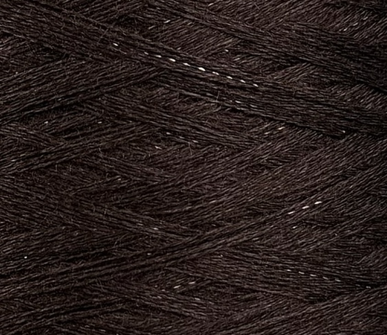 Biagioli Modesto Cashmere 30 (2/36 × 5) – Garn aus Kaschmir und Merino mit Lurex col. Kaltbraun